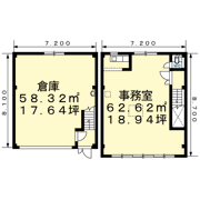 本城東6丁目倉庫付事務所Kの間取り画像