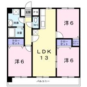 ヴィルヴェール筑紫の間取り画像