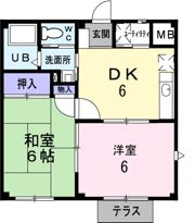 ロマニー平和坂ハイツの間取り画像