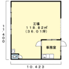 今泉町工場（F）の間取り画像