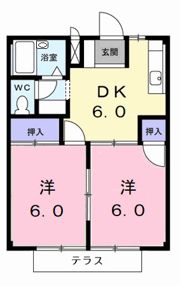 ウエスタンK・Nの間取り画像