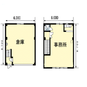 三苫7丁目倉庫付事務所の間取り画像