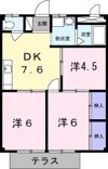 シティハイツヤマキチの間取り画像