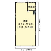 椿一宮倉庫 Aの間取り画像