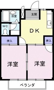 コーポ光桜ヶ丘の間取り画像