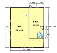 宇多津町事務所付倉庫Ⅰの間取り画像