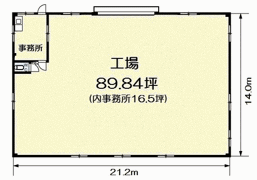 国定町1丁目工場Bの間取り画像