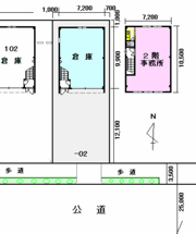 七反野1丁目倉庫付事務所Bの間取り画像