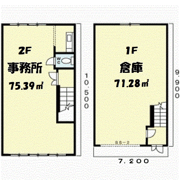 山口町名来1丁目倉庫付事務所Ⅱの間取り画像
