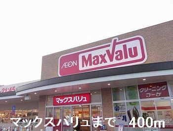 近くのマックスバリュまで400m（徒歩5分）