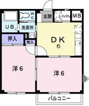ロマニー上田の間取り画像