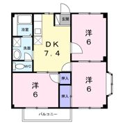 木下パークハイツの間取り画像