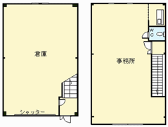 飾磨区中島2丁目倉庫付事務所の間取り画像