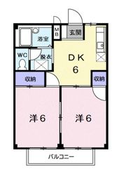 ハイムナカゾネの間取り画像
