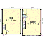 西島倉庫付事務所の間取り画像