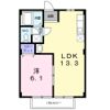 ベルルーム Aの間取り画像