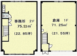 大津倉庫付事務所HMの間取り画像