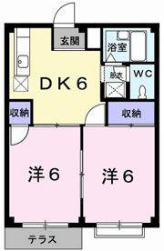グリーンハイム金子Aの間取り画像