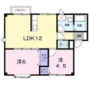 プラドール内藤Aの間取り画像