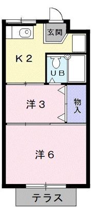 シングルハイツKの間取り画像