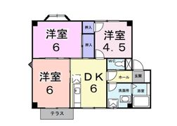 ロイヤルパレス恩田の間取り画像