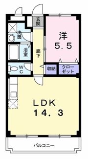 コーポ静の間取り画像