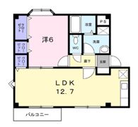 プラドール茜Ⅰの間取り画像