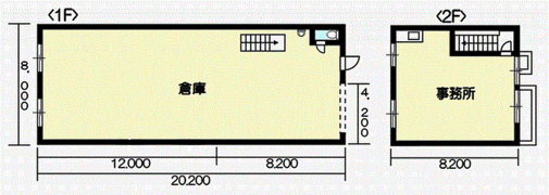 千代川町今津1丁目事務所付倉庫の間取り画像