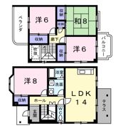 ハイツボナール Cの間取り画像