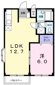 サンティア美輝Aの間取り画像