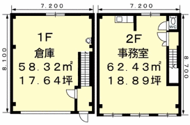 葛島4丁目倉庫付事務所KKの間取り画像