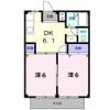 ラフォーレ新正Bの間取り画像