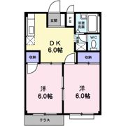 コーポ高山Bの間取り画像