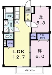 ワイドビュー白沢の間取り画像