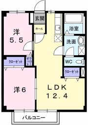 サンハイツ（片山）の間取り画像