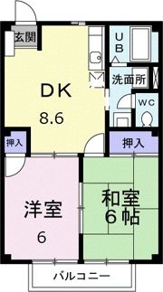 ニューシティ若葉の間取り画像