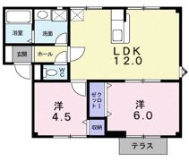 メゾン花梨Ⅰの間取り画像
