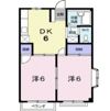 エルディム 喜多村Bの間取り画像
