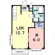 ペアハイツ三鷹Bの間取り画像