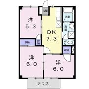 フラワーハイツAの間取り画像