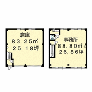 田村町倉庫付事務所 1の間取り画像