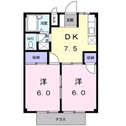 グリーンハイツ本宿Aの間取り画像