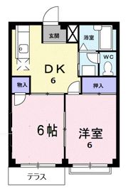 サンパルコ静香Ⅱの間取り画像