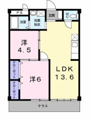シティハイツ日野陵の間取り画像