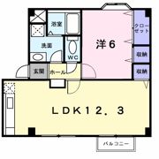 プラドール真砂Bの間取り画像