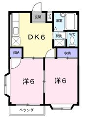 グリーンハイツ雅Aの間取り画像