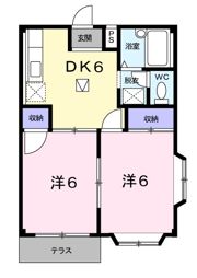 グリーンハイツ雅Bの間取り画像