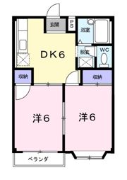 グリーンハイツ雅Bの間取り画像