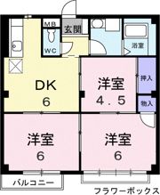 セジュール青柳の間取り画像