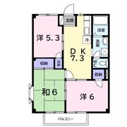 みそのハイツの間取り画像